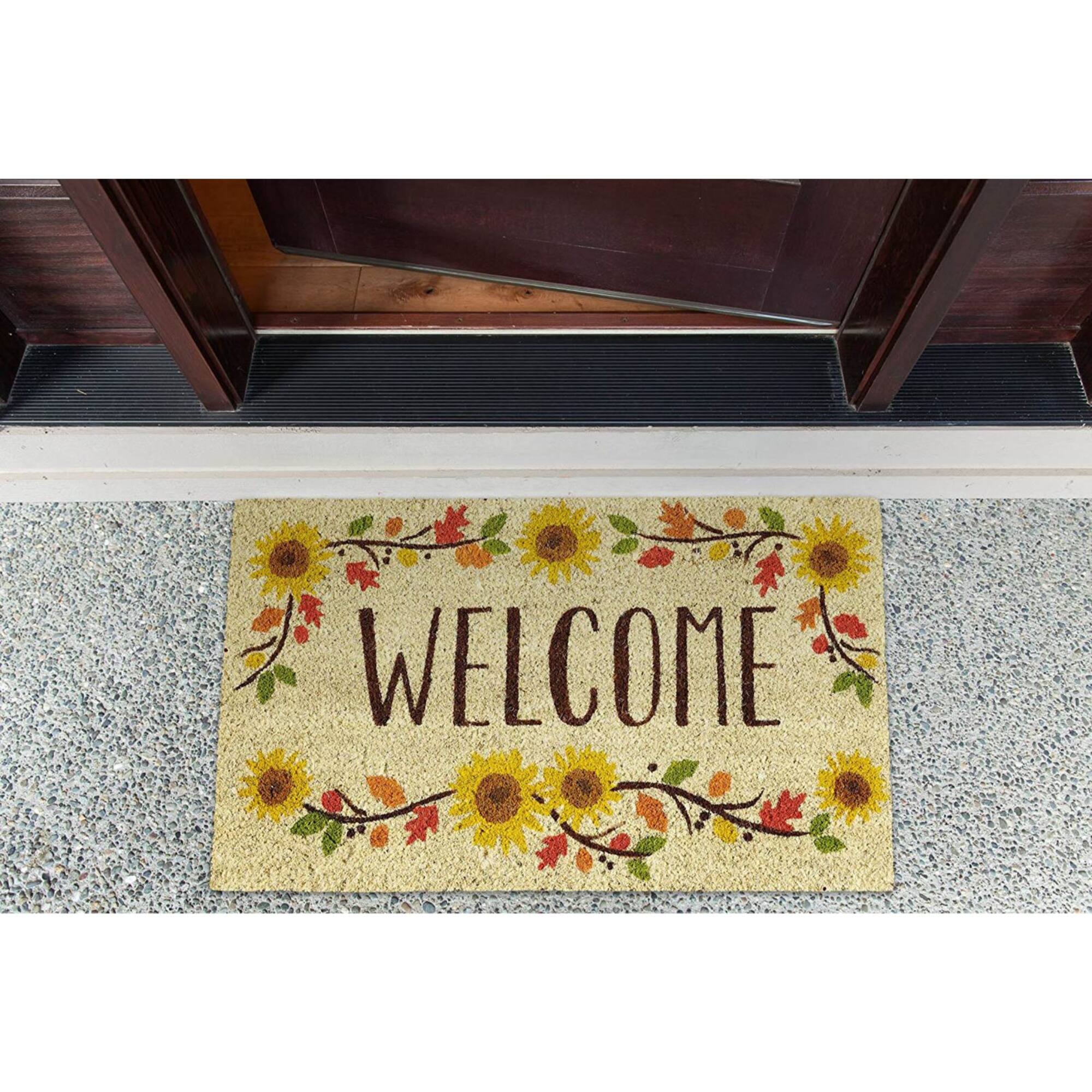 DII® Welcome Sunflowers Doormat